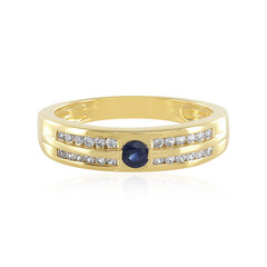 Bague en argent et Saphir bleu