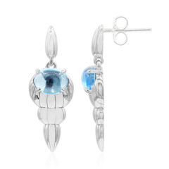 Boucles d'oreilles en argent et Topaze bleu Suisse (Remy Rotenier)