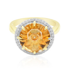 Bague en or et quarz orange (Glenn Lehrer)