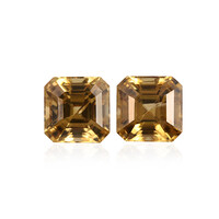 Zircon jaune (gemme et boîte de collection)