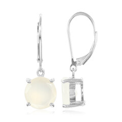 Boucles d'oreilles en argent et Pierre de Lune blanche