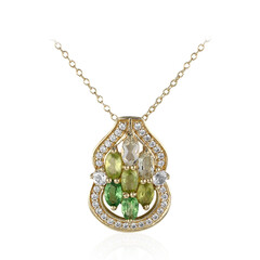 Collier en argent et Péridot de Birmanie