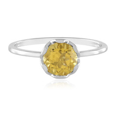 Bague en or et Béryl doré