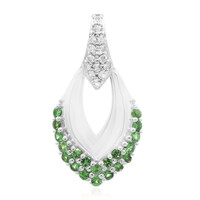 Pendentif en argent et Grenat Tsavorite