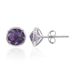 Boucles d'oreilles en argent et Améthyste