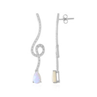 Boucles d'oreilles en argent et Opale d'Australie