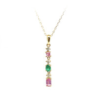 Collier en or et Saphir parme (CIRARI)