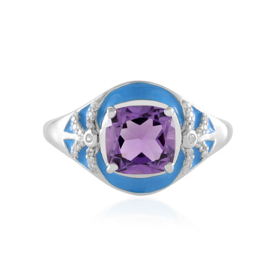 Bague en argent et Améthyste