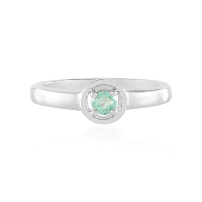 Bague en argent et Emeraude d'Ethiopie