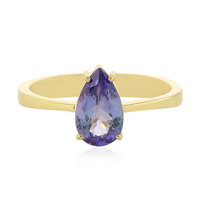 Bague en or et Tanzanite non chauffée