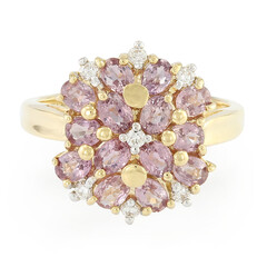 Bague en or et Saphir Padparadscha non chauffé (AMAYANI)