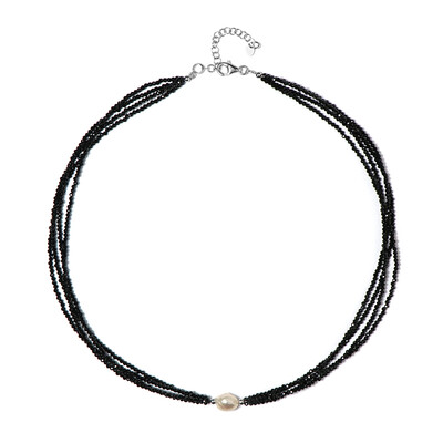 Collier en argent et Perle blanche de culture d'eau douce