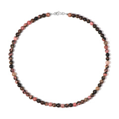 Collier en argent et Rhodonite