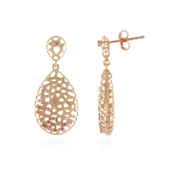 Boucles d'oreilles en or et Saphir parme (Ornaments by de Melo)