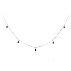 Collier en or et Saphir bleu de Ceylan (CIRARI)