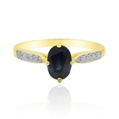 Bague en or et Saphir bleu (Adela Gold)