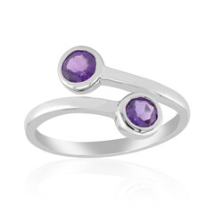 Bague en argent et Améthyste de Zambie