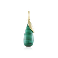 Pendentif en or et Malachite