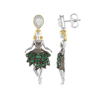 Boucles d'oreilles en argent et Zircon (Gems en Vogue)