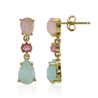 Boucles d'oreilles en argent et Amazonite