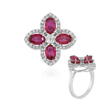 Bague en or et Rubis du Mozambique