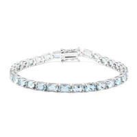 Bracelet en argent et Topaze bleu ciel
