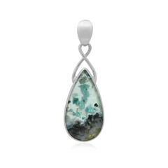 Pendentif en argent et Silice de gemme (Bali Barong)