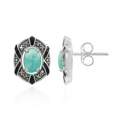 Boucles d'oreilles en argent et Amazonite