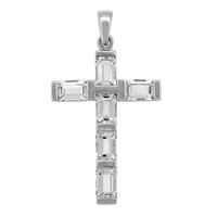 Pendentif en argent et Topaze blanche