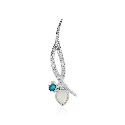 Pendentif en argent et Opale Welo (MONOSONO COLLECTION)