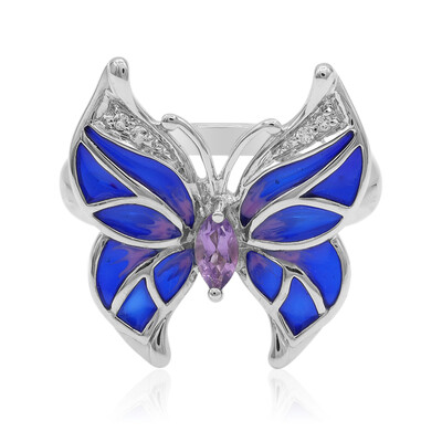 Bague en argent et Améthyste
