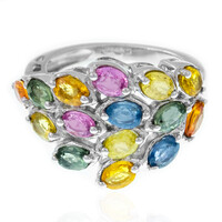 Bague en argent et Saphir