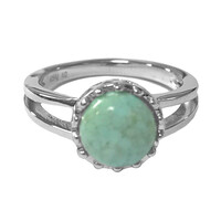 Bague en argent et Turquoise de la Mine 8