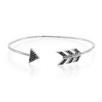 Bracelet en argent et Spinelle noir