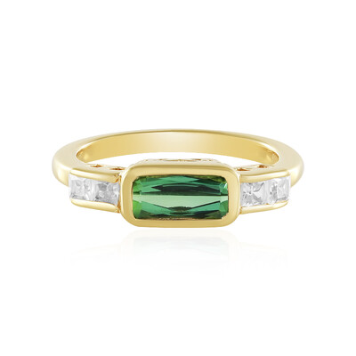 Bague en argent et Tourmaline verte de Benedito (Adela Silber)