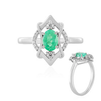 Bague en argent et Emeraude de Russie