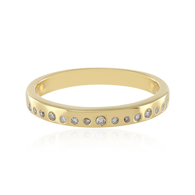 Bague en argent et Diamant champagne I3