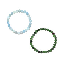 Bracelet et Rubis Zoïsite