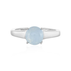 Bague en argent et Aigue-marine