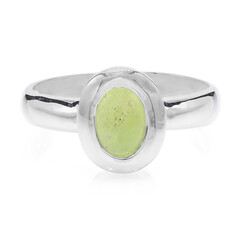 Bague en argent et Chrysoprase impériale