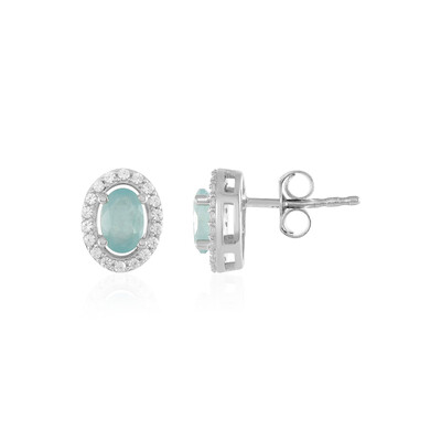 Boucles d'oreilles en argent et Grandidierite