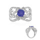 Bague en argent et Tanzanite (de Melo)