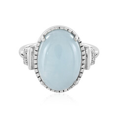 Bague en argent et Aigue-marine