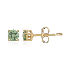 Boucles d'oreilles en or et Grenat Démantoïde