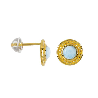 Boucles d'oreilles en argent et Larimar