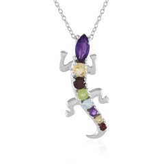 Collier en argent et Améthyste de Zambie