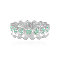 Bague en argent et Emeraude de Russie (de Melo)