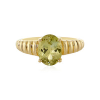 Bague en or et Tanzanite jaune