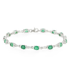 Bracelet en argent et Emeraude de Zambie