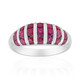 Bague en argent et Rubis de Birmanie (Pallanova)